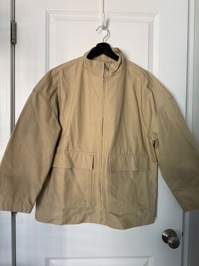 H&M Men's Lightweight Zip Jacket - Beige